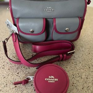 Brand new Coach bag. Comes with shoulder strap and coin purse.